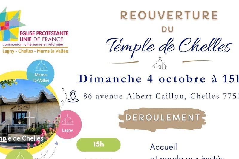 Réouverture du temple protestant de Chelles
